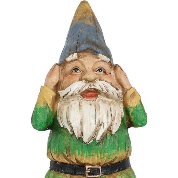 12-Inch H Three Wise Garden Gnomes - Hear, Speak, See No Evil Set - Outdoor - Picture 5 of 5